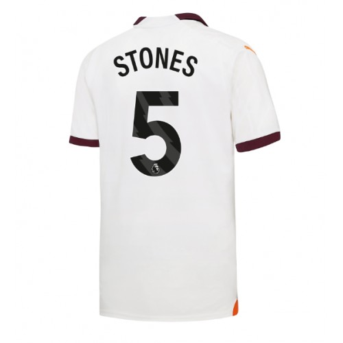 Fotbalové Dres Manchester City John Stones #5 Venkovní 2023-24 Krátký Rukáv